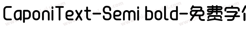 CaponiText-Semi bold字体转换